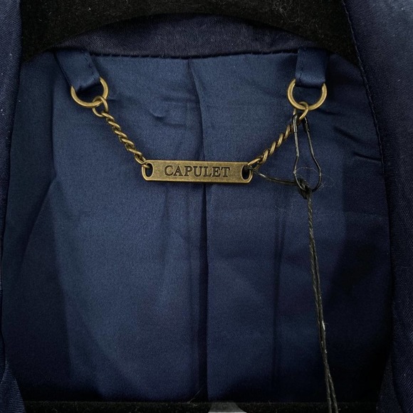 NEW Capulet x Revolve Notch Collar Blue Blazer - Picture 10 of 15